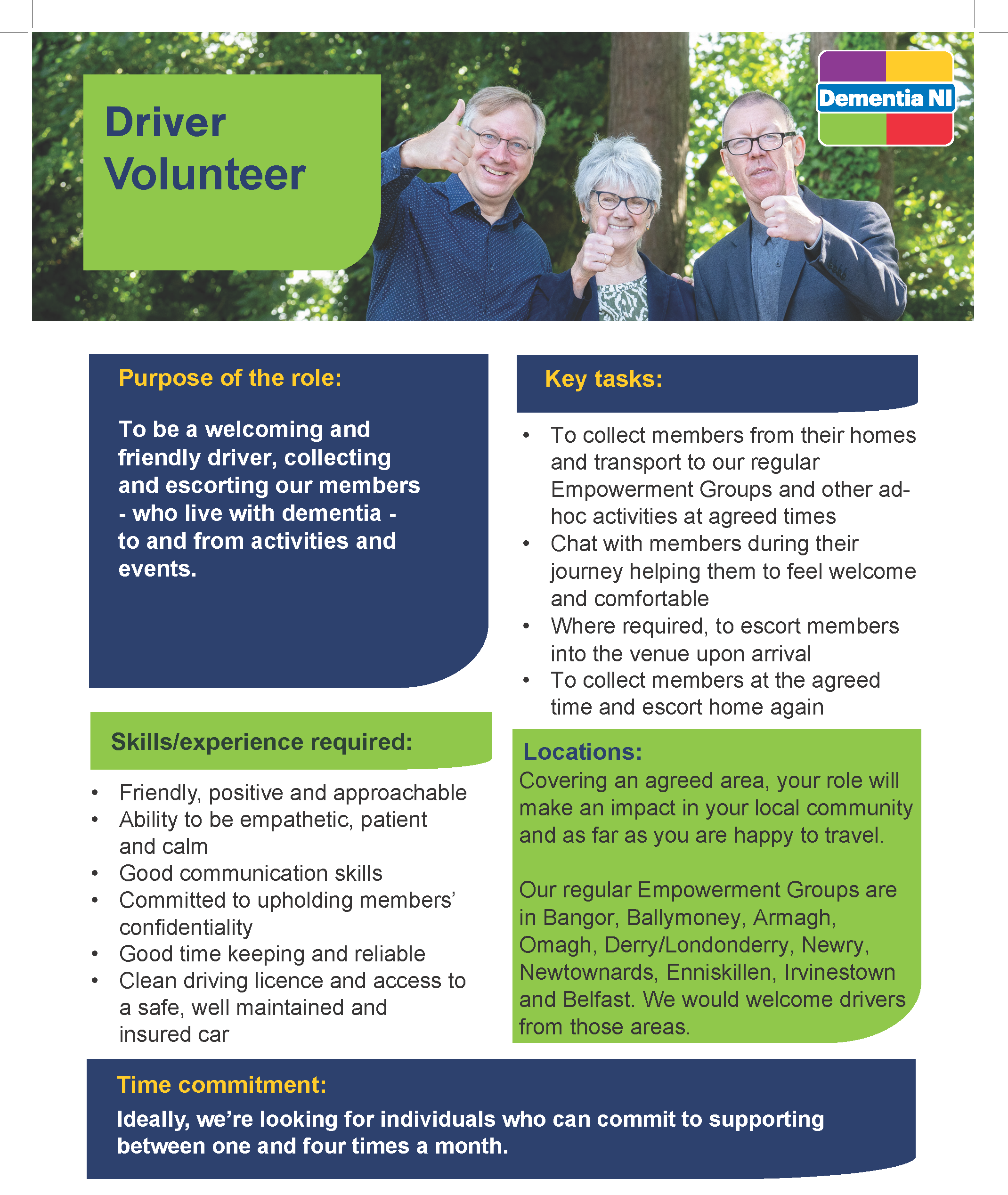 Volunteer Driver Role Description